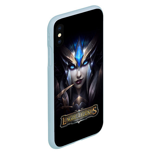 Чехол iPhone XS Max матовый League of Legends / 3D-Голубой – фото 2