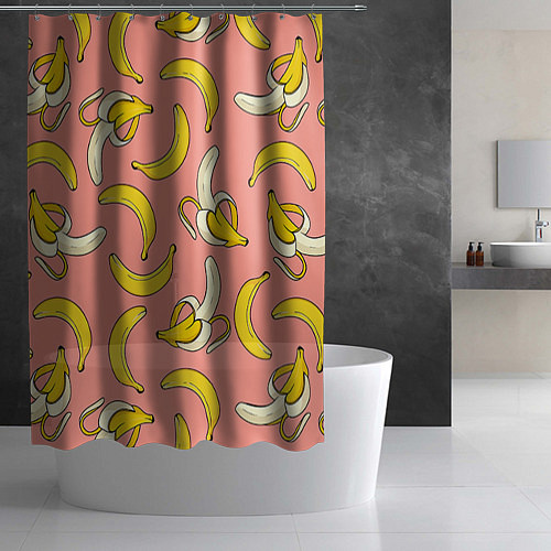 Шторка для ванной Банан 1 / 3D-принт – фото 2