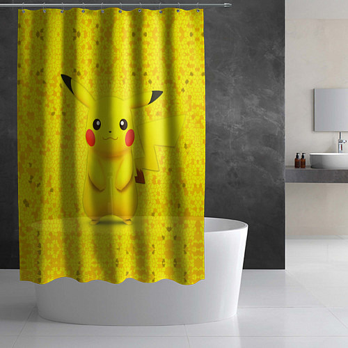 Шторка для ванной Pikachu / 3D-принт – фото 2