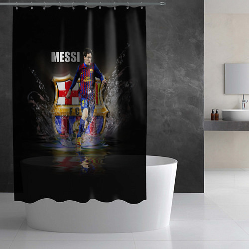 Шторка для ванной Messi FCB / 3D-принт – фото 2