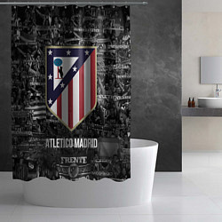 Шторка для душа Атлетико Мадрид, цвет: 3D-принт — фото 2