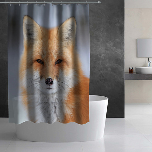 Шторка для ванной Хитрая лиса / 3D-принт – фото 2