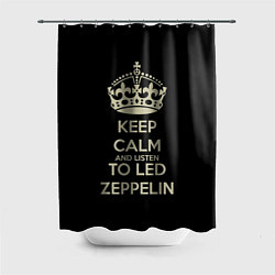 Шторка для душа Keep Calm & Led Zeppelin, цвет: 3D-принт