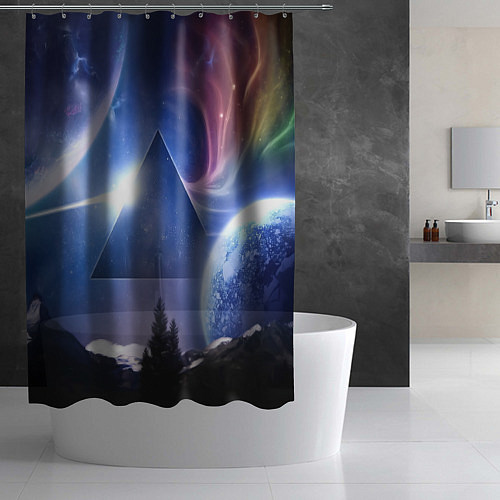 Шторка для ванной Pink Floyd: Space / 3D-принт – фото 2