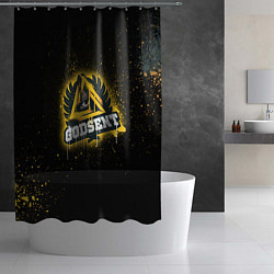 Шторка для душа Godsent: Black collection, цвет: 3D-принт — фото 2