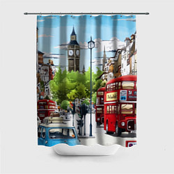 Шторка для ванной Улицы Лондона -Big Ben