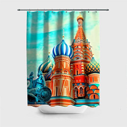Шторка для душа Blue Kremlin, цвет: 3D-принт