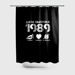 Шторка для душа Дата выпуска 1989, цвет: 3D-принт