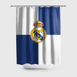 Шторка для душа Real Madrid: Blue style, цвет: 3D-принт