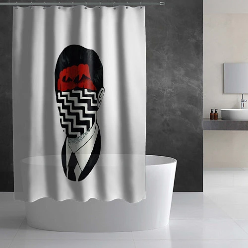 Шторка для ванной Twin Peaks Face / 3D-принт – фото 2