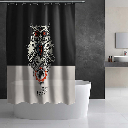 Шторка для ванной TDD Owl 95 / 3D-принт – фото 2