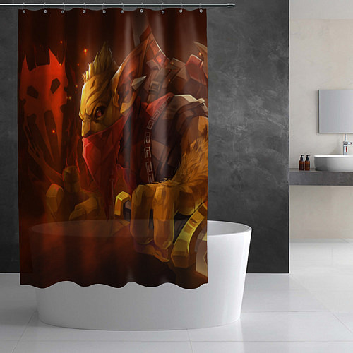 Шторка для ванной Gondar Gold / 3D-принт – фото 2