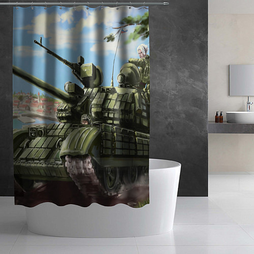 Шторка для ванной Защитники / 3D-принт – фото 2