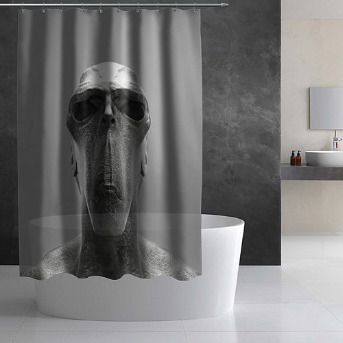 Шторка для ванной Гуманоид / 3D-принт – фото 2