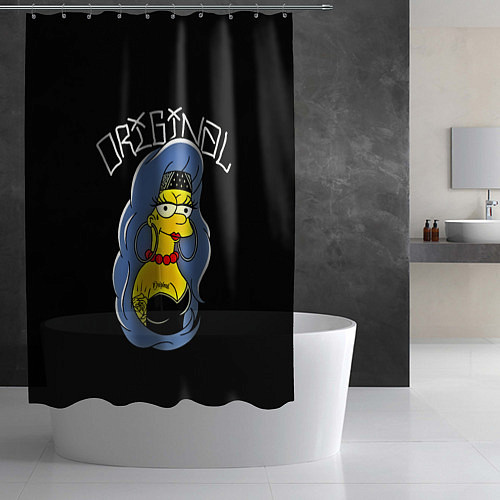 Шторка для ванной Original Rock / 3D-принт – фото 2