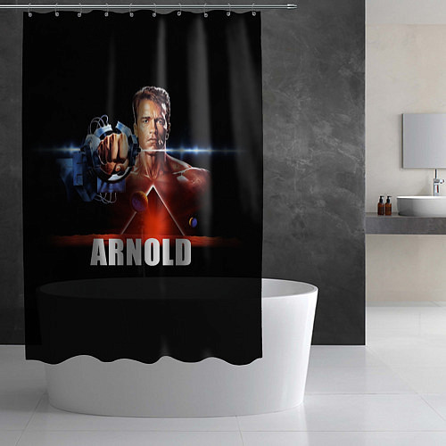 Шторка для ванной Iron Arnold / 3D-принт – фото 2