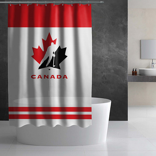 Шторка для ванной Canada Team / 3D-принт – фото 2