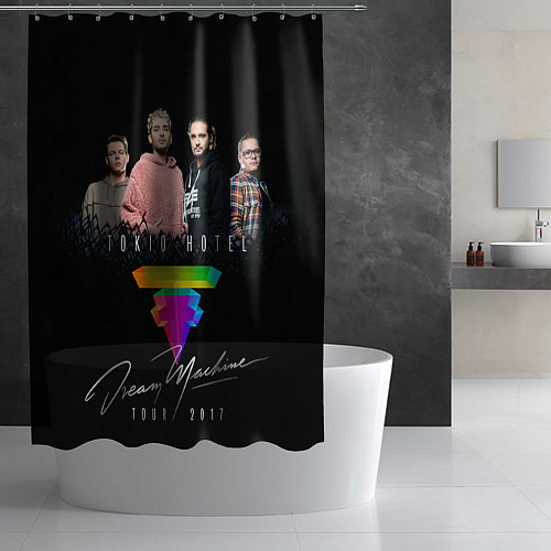 Шторка для ванной Tokio Hotel: Dream Band / 3D-принт – фото 2