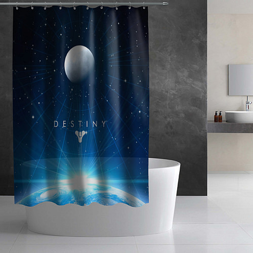 Шторка для ванной Destiny Space / 3D-принт – фото 2