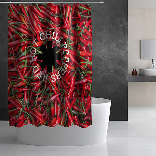 Шторка для ванной Red Hot Chili Peppers / 3D-принт – фото 2