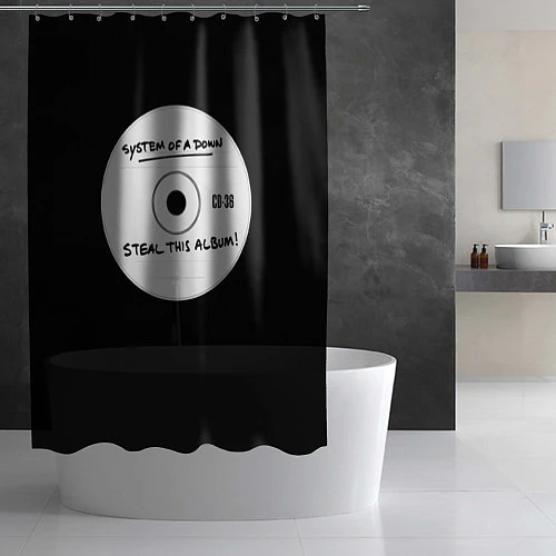 Шторка для ванной SOAD: Steal this album / 3D-принт – фото 2