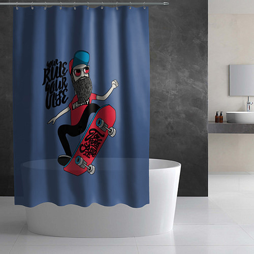 Шторка для ванной Your Rule Your Life / 3D-принт – фото 2