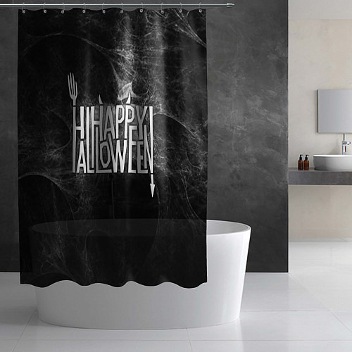Шторка для ванной Happy Halloween / 3D-принт – фото 2