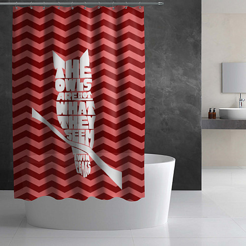Шторка для ванной Twin Peaks: The Owls / 3D-принт – фото 2