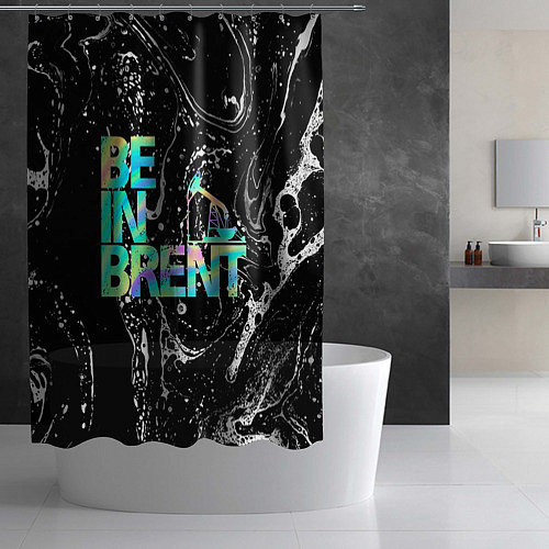 Шторка для ванной Be in brent / 3D-принт – фото 2