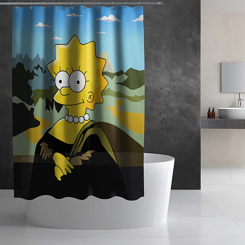 Шторка для ванной Mona Liza / 3D-принт – фото 2