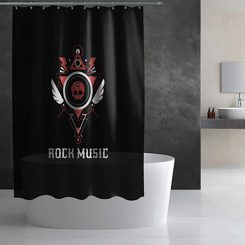 Шторка для ванной Rock Music / 3D-принт – фото 2
