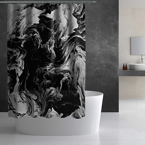 Шторка для ванной Vortex gray / 3D-принт – фото 2