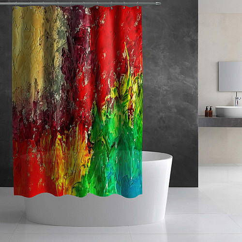 Шторка для ванной Mixcolor / 3D-принт – фото 2