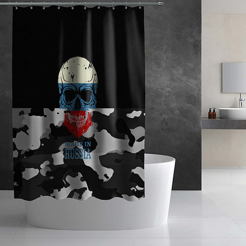 Шторка для ванной Made in Russia / 3D-принт – фото 2