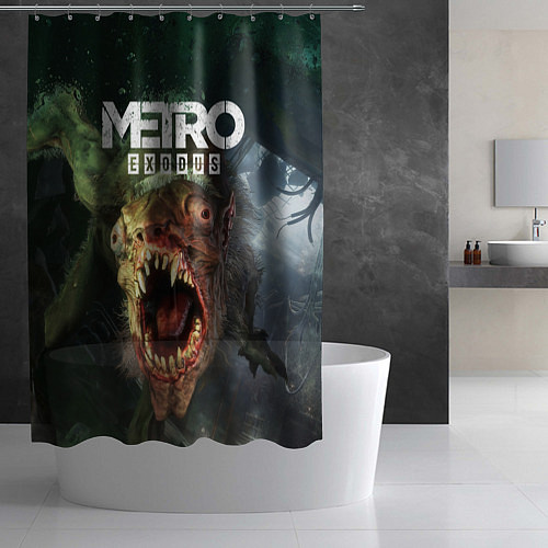 Шторка для ванной Metro Exodus / 3D-принт – фото 2