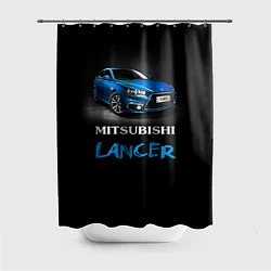 Шторка для душа Mitsubishi Lancer, цвет: 3D-принт