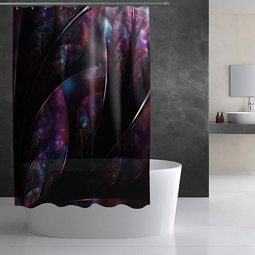 Шторка для ванной Фантастическая Абстракция / 3D-принт – фото 2
