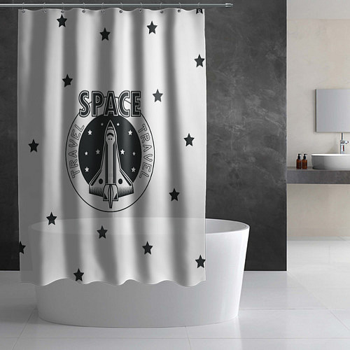 Шторка для ванной Space travel / 3D-принт – фото 2
