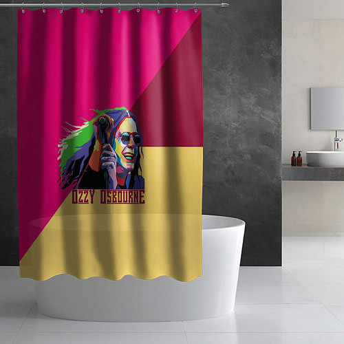 Шторка для ванной Ozzy Osbourne / 3D-принт – фото 2
