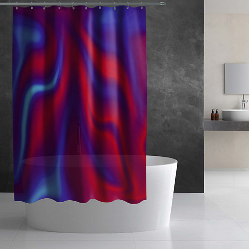 Шторка для ванной Глянец ночь / 3D-принт – фото 2