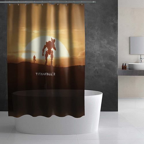 Шторка для ванной Titanfall 2: Sunrise / 3D-принт – фото 2