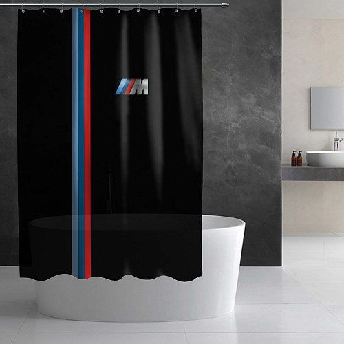 Шторка для ванной BMW BLACK COLLECTION БМВ / 3D-принт – фото 2