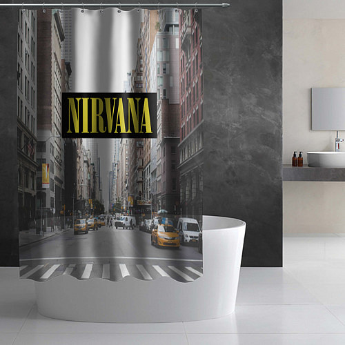 Шторка для ванной Nirvana City / 3D-принт – фото 2