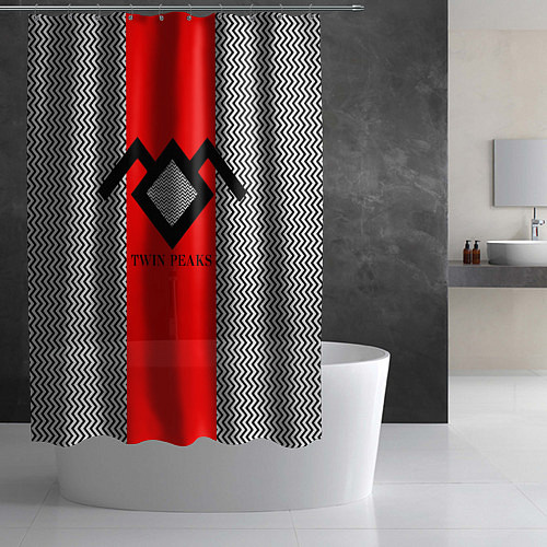 Шторка для ванной Twin Peaks Mark / 3D-принт – фото 2