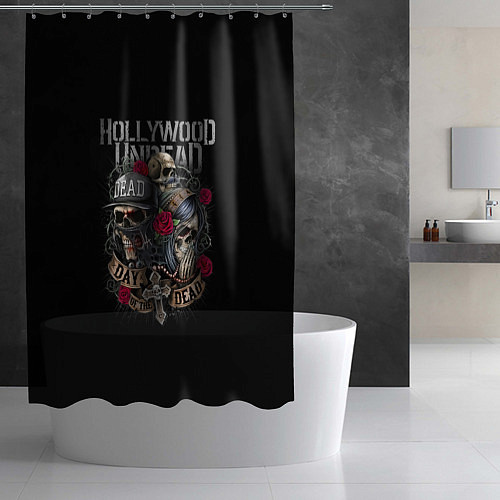 Шторка для ванной Day of the Dead, HU / 3D-принт – фото 2