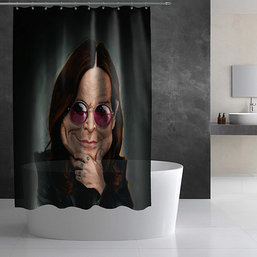 Шторка для ванной Оззи Осборн / 3D-принт – фото 2