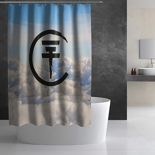 Шторка для ванной Tokio Hotel: Clouds / 3D-принт – фото 2