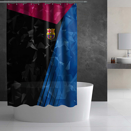 Шторка для ванной FC Barcelona: Abstract / 3D-принт – фото 2