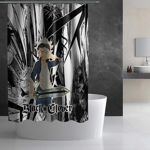 Шторка для ванной Black Clover / 3D-принт – фото 2