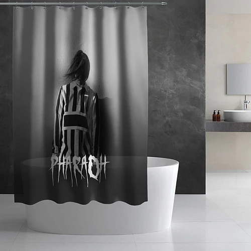 Шторка для ванной Pharaoh: Black side / 3D-принт – фото 2